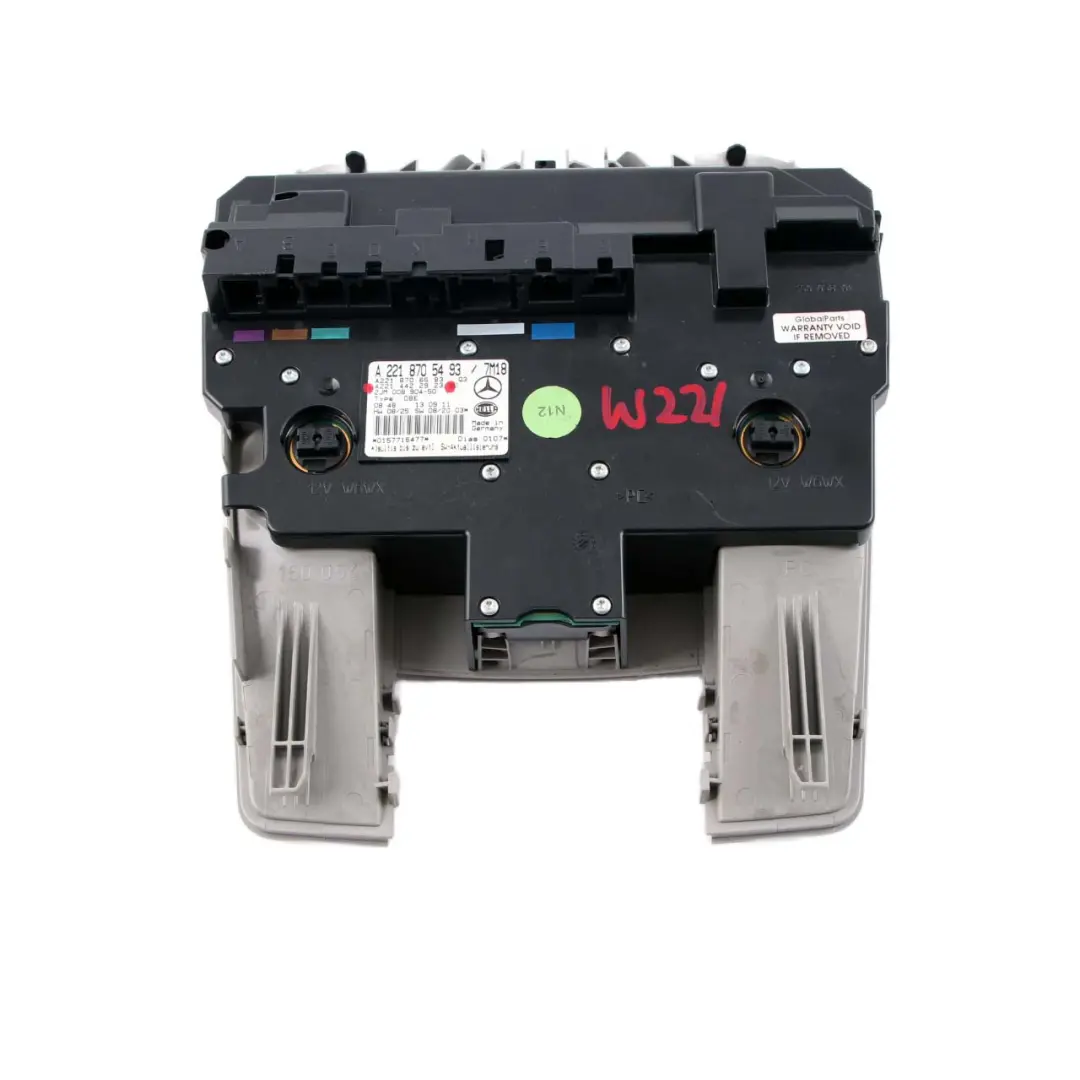 Mercedes W221 Techo Solar Panel de Control Interruptor Botón Luz - SKU A2214422923 - Número de pieza A2214422923