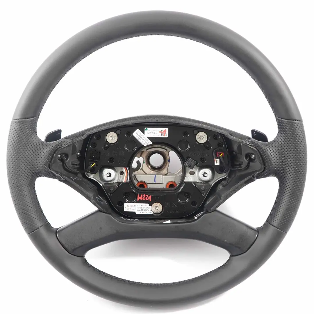Mercedes W221 NUEVO Volante de Cuero Negro Paletas de Cambio - SKU A2214609003-1 - Número de pieza A2214609003