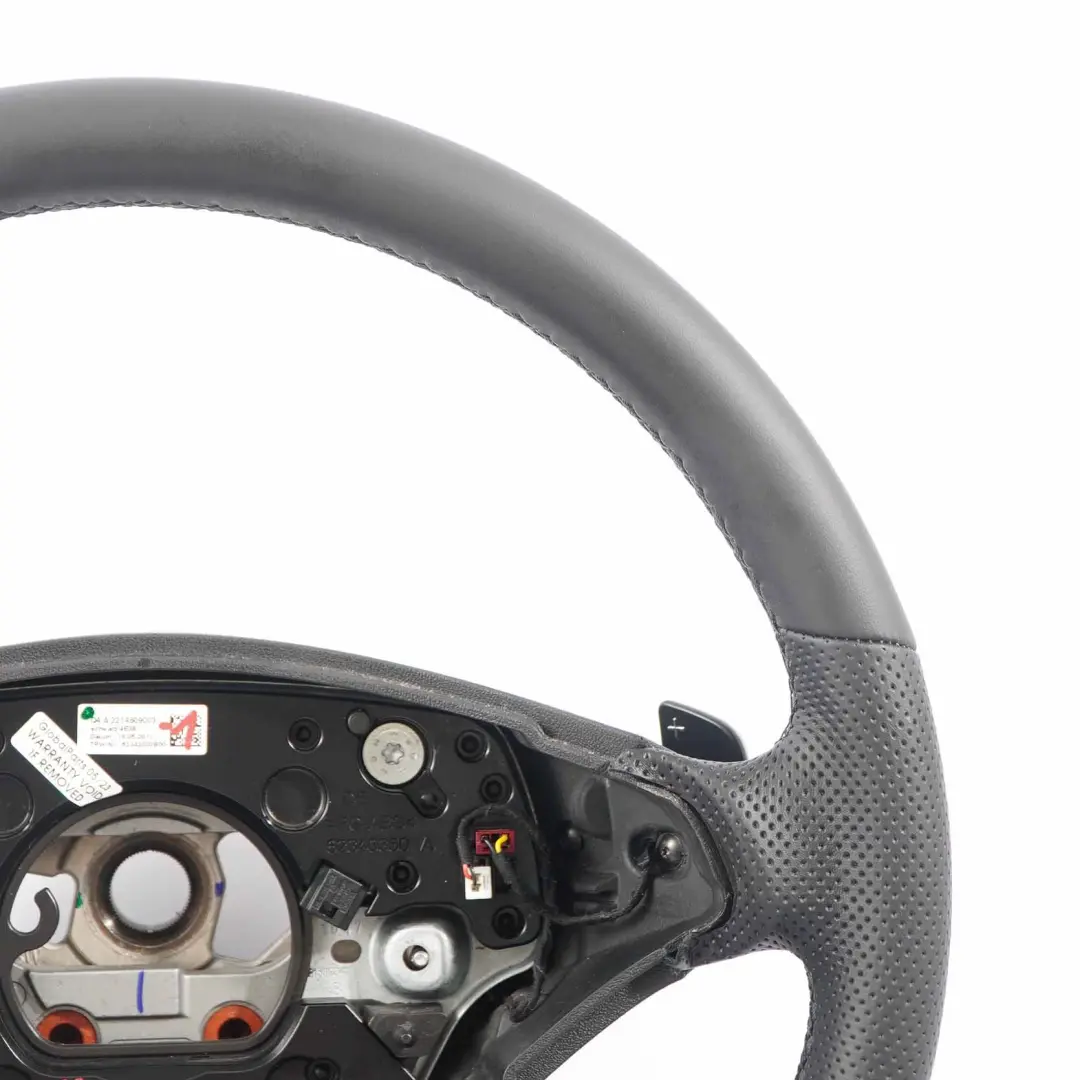 NUOVO Volante in Pelle Nera Palette del Cambio per Mercedes W221 con numero di parte A2214609003 Mercedes W221 NUOVO Volante in Pelle Nera Palette del Cambio - SKU A2214609003-1 - Numero di parte A2214609003