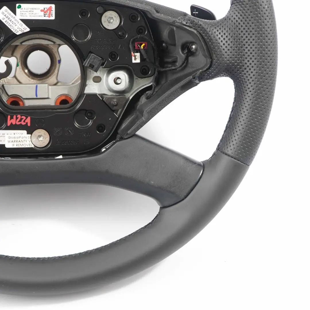 Mercedes W221 NEU Leder Lenkrad Sportlenkrad Schaltwippen - SKU A2214609003-1 - Teilenummer A2214609003