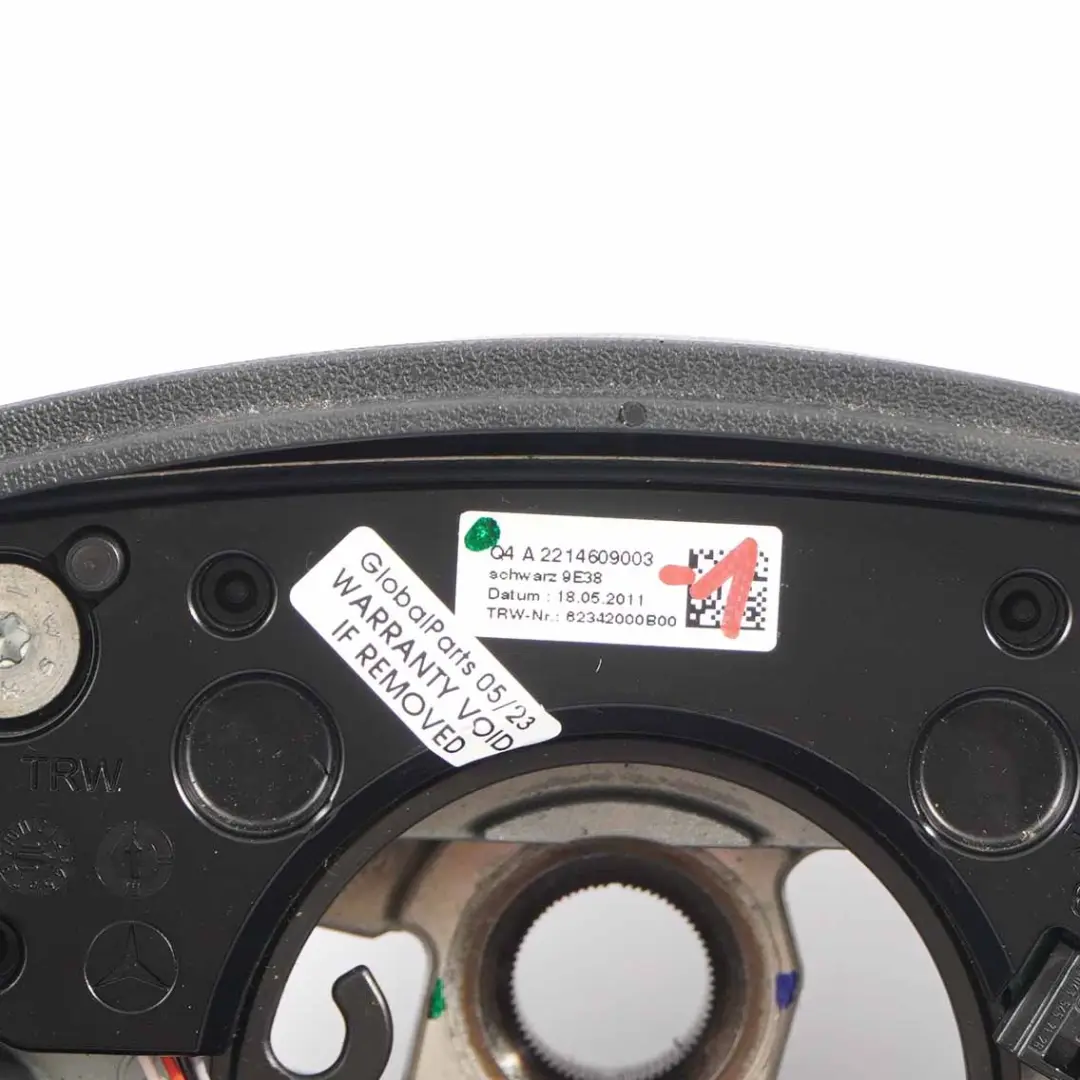 NUEVO Volante de Cuero Negro Paletas de Cambio para Mercedes W221 con número de pieza A2214609003 Mercedes W221 NUEVO Volante de Cuero Negro Paletas de Cambio - SKU A2214609003-1 - Número de pieza A2214609003