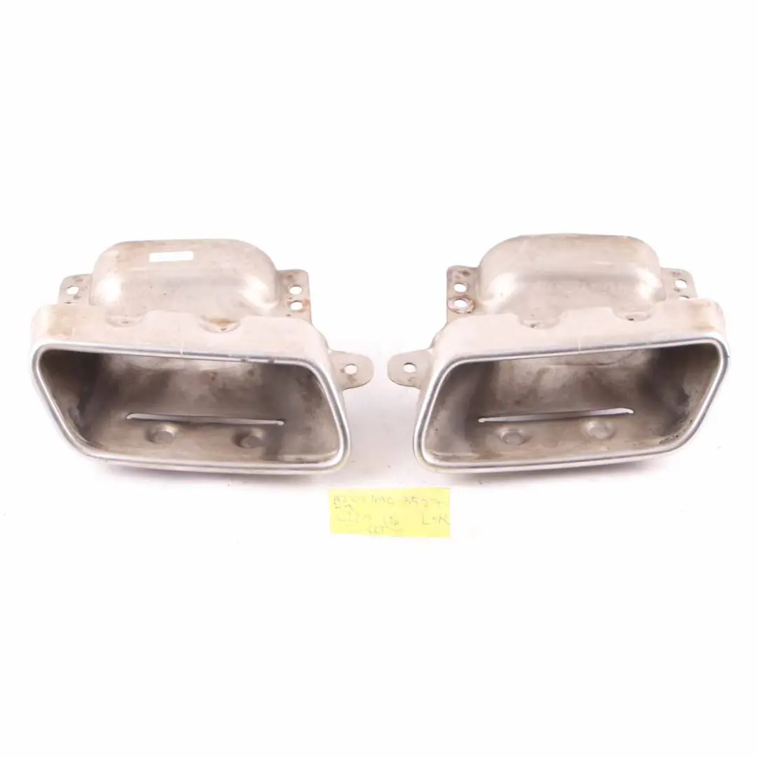 Left Right N/O/S Exhaust Muffler Pipe Tip Chrome to Mercedes W176 W221 Rear with Part number A2214903527 Mercedes W176 W221 Rear Left Right N/O/S Exhaust Muffler Pipe Tip Chrome - SKU A2214903527 - Part number A2214903527
