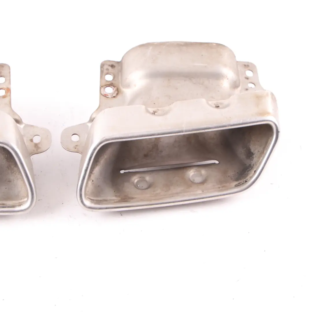 Left Right N/O/S Exhaust Muffler Pipe Tip Chrome to Mercedes W176 W221 Rear with Part number A2214903527 Mercedes W176 W221 Rear Left Right N/O/S Exhaust Muffler Pipe Tip Chrome - SKU A2214903527 - Part number A2214903527