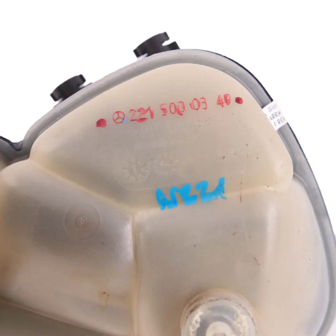 Mercedes-Benz S-Class W221 Coolant Expansion Tank Reservoir Bottle to with Part number A2215000340 Mercedes-Benz S-Class W221 Coolant Expansion Tank Reservoir Bottle - SKU A2215000340 - Part number A2215000340