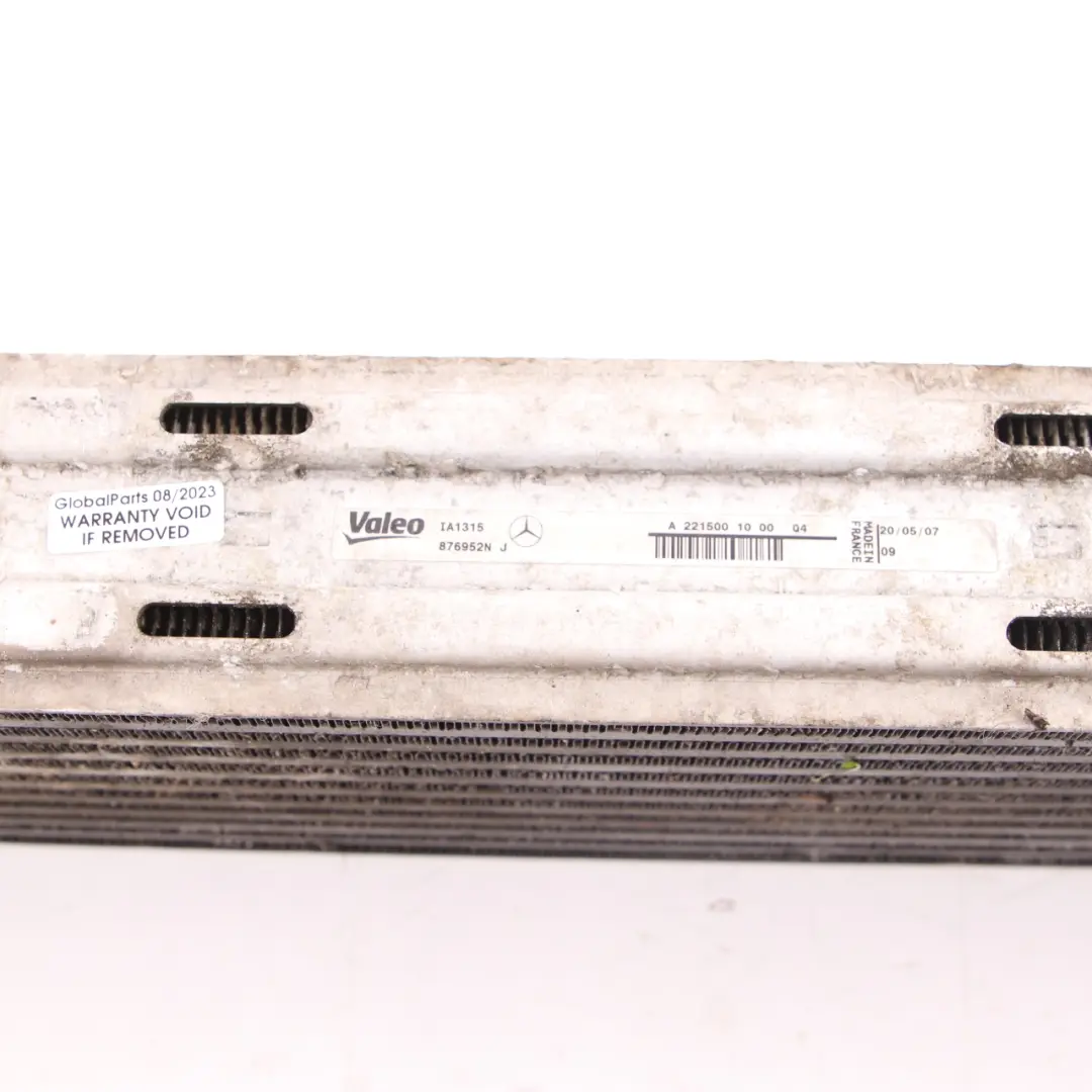 Mercedes W221 OM642 Intercooler Raffreddatore di carica Radiatore - SKU A2215001000 - Numero di parte A2215001000