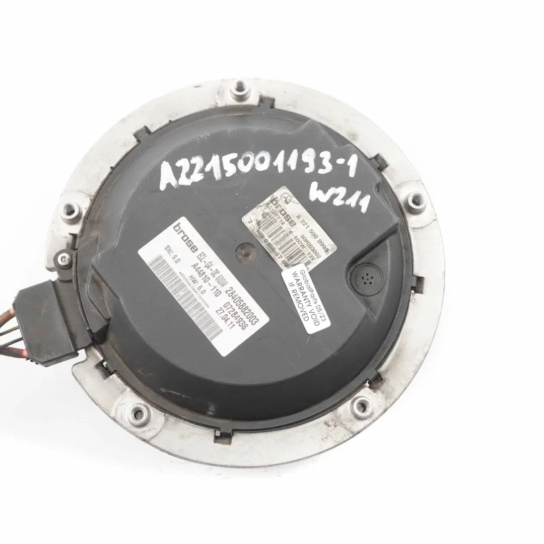 Ventilador Mercedes W221 Motor Refrigeración Radiador A2215000993 para Motor con número de pieza A2215001193 Motor Ventilador Mercedes W221 Motor Refrigeración Radiador A2215000993 - SKU A2215001193-1 - Número de pieza A2215001193