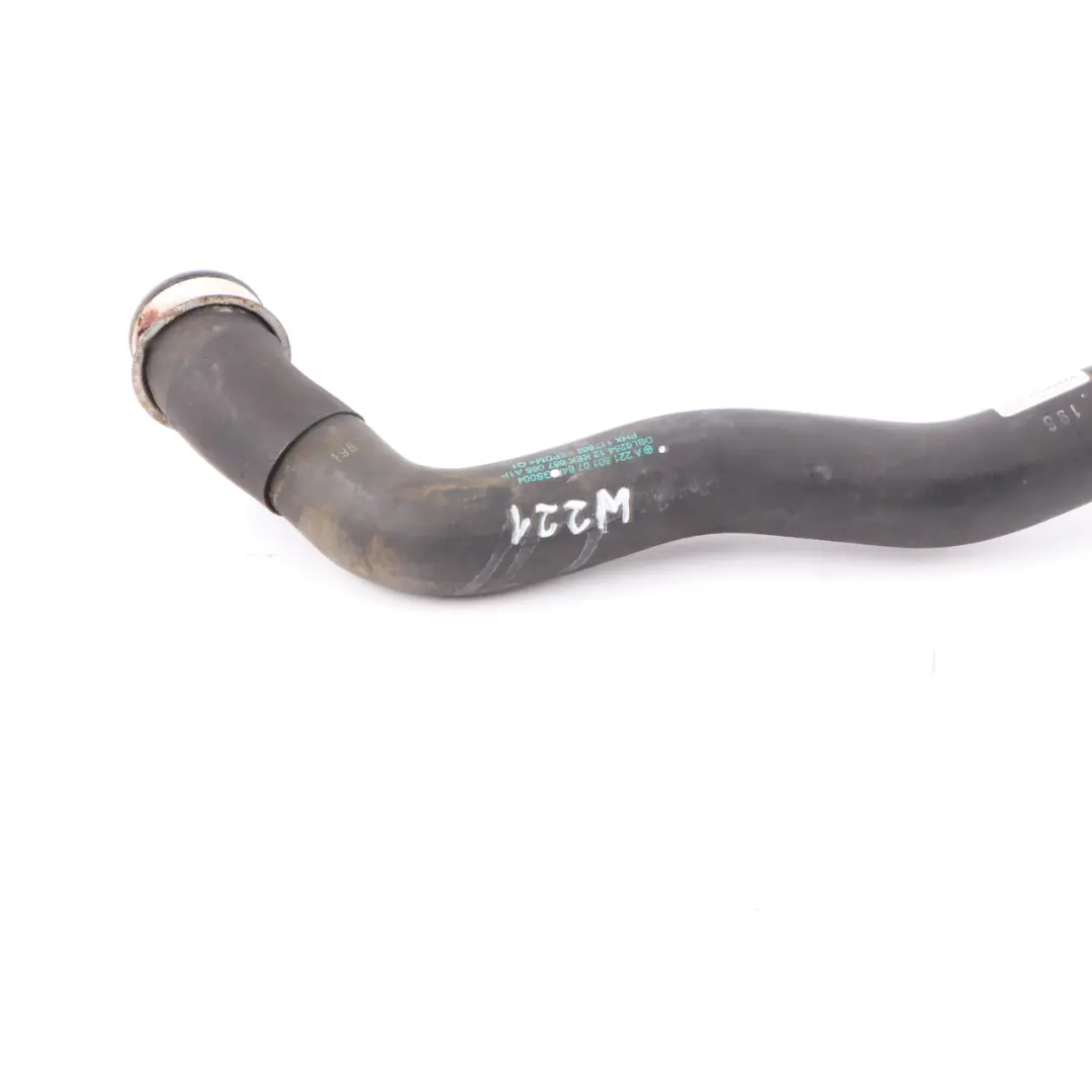 Mercedes W221 OM642 Coolant Rubber Hose Pipe Upper Top At Radiator - SKU A2215010784 - Part number A2215010784