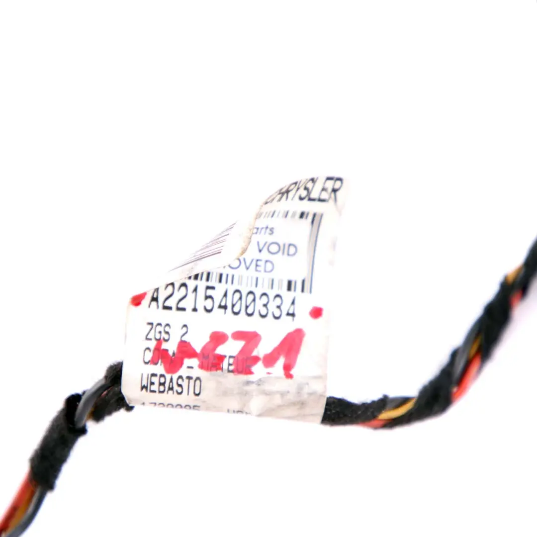  Mercedes-Benz W221 Panoramic Sunroof Control Unit Motor Wiring Cable - SKU A2215400334 - Part number A2215400334