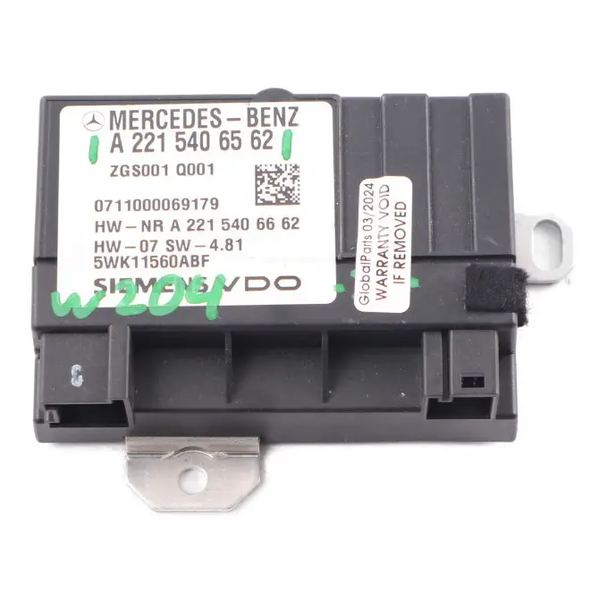 Pump Control Unit Module to Mercedes W204 Petrol Fuel with Part number A2215406562 Mercedes W204 Petrol Fuel Pump Control Unit Module - SKU A2215406562 - Part number A2215406562