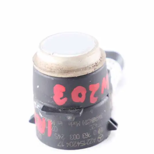 PDC Sensor Parking Front Iridium Silver 775 to Mercedes W169 W204 W212 with Part number A2215420417 Mercedes W169 W204 W212 PDC Sensor Parking Front Iridium Silver 775 - SKU A2215420417-IRS - Part number A2215420417