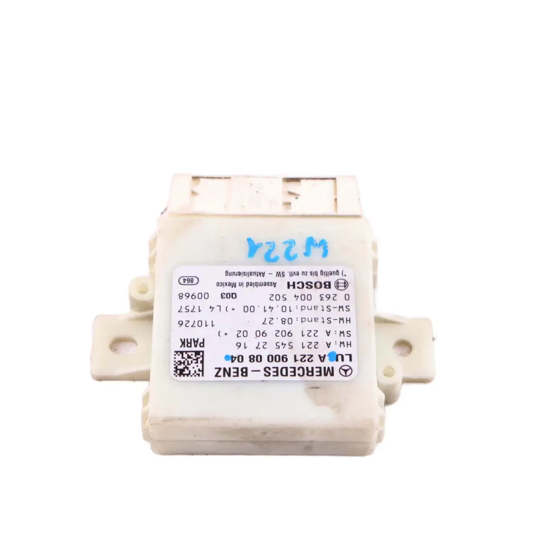 Mercedes-Benz S-Class W221 PDC Parking Sensor Control Unit Module to with Part number A2215452716 Mercedes-Benz S-Class W221 PDC Parking Sensor Control Unit Module - SKU A2215452716 - Part number A2215452716