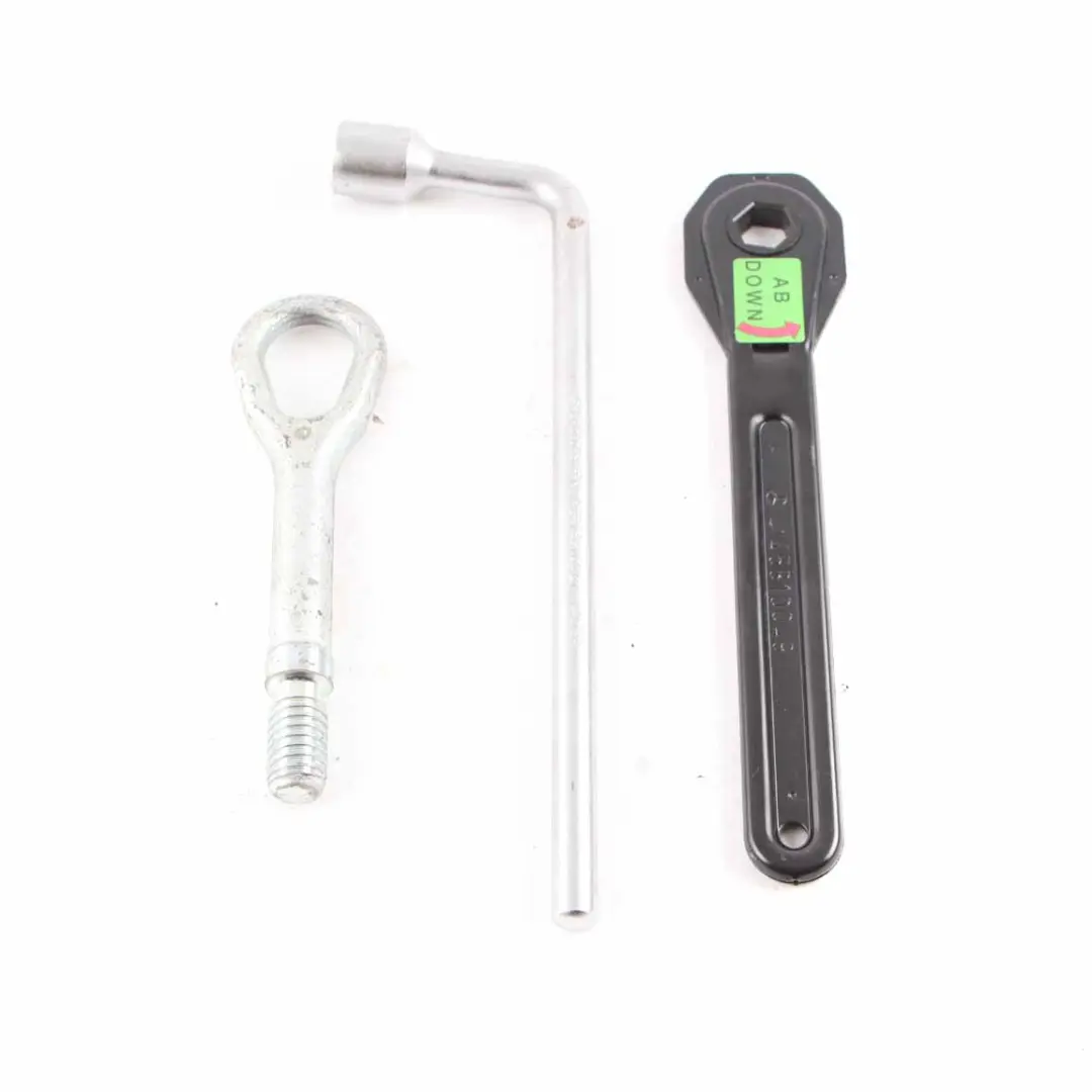 Mercedes W204 W246 W245 W176 W212 Tool Kit Wheel Wrench Hook Case Set - SKU A2215810001-4 - Part number A2215810001