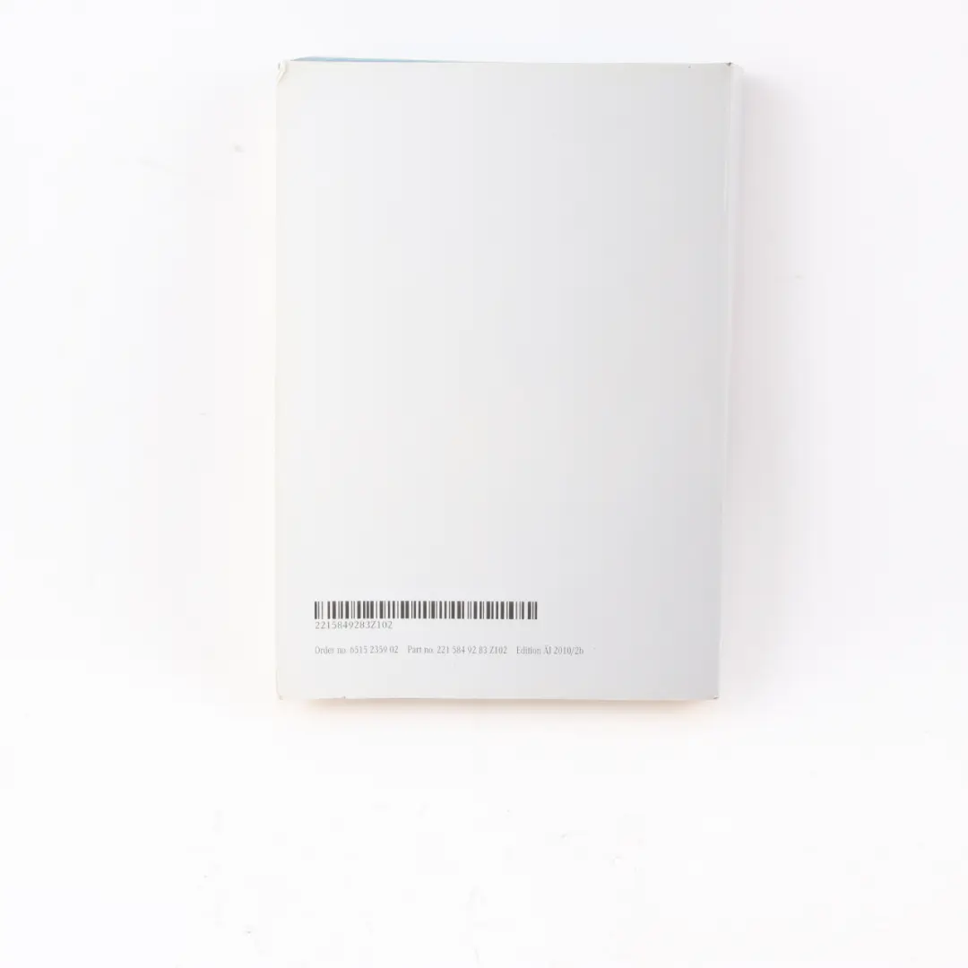 Owner's Handbook Booklet Manual Book S-Class to Mercedes W221 with Part number A2215842483 Mercedes W221 Owner's Handbook Booklet Manual Book S-Class - SKU A2215842483 - Part number A2215842483