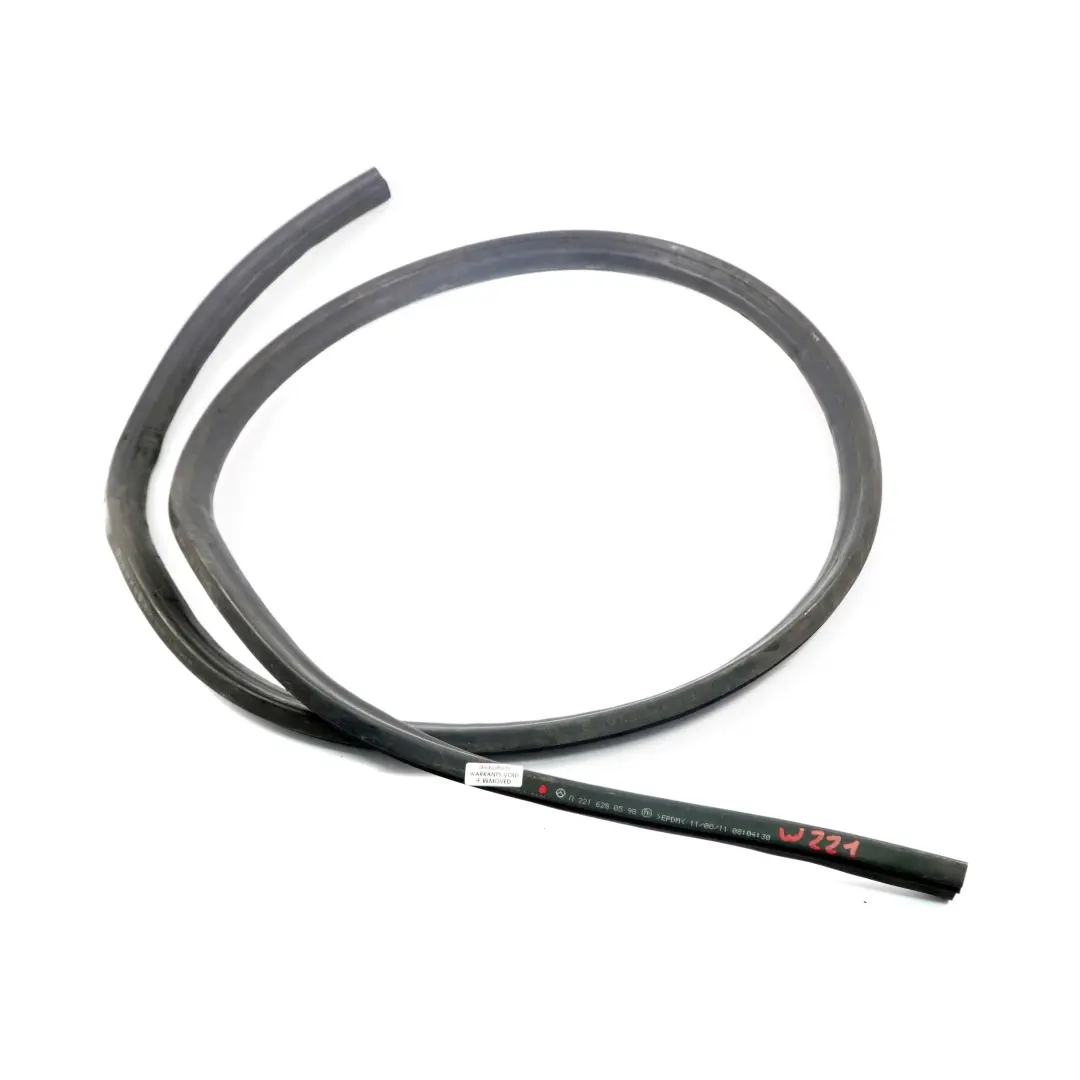 Gasket Seal Hood Bonnet Rubber Sealing to Mercedes W221 Engine with Part number A2216280598 Mercedes W221 Engine Gasket Seal Hood Bonnet Rubber Sealing - SKU A2216280598 - Part number A2216280598