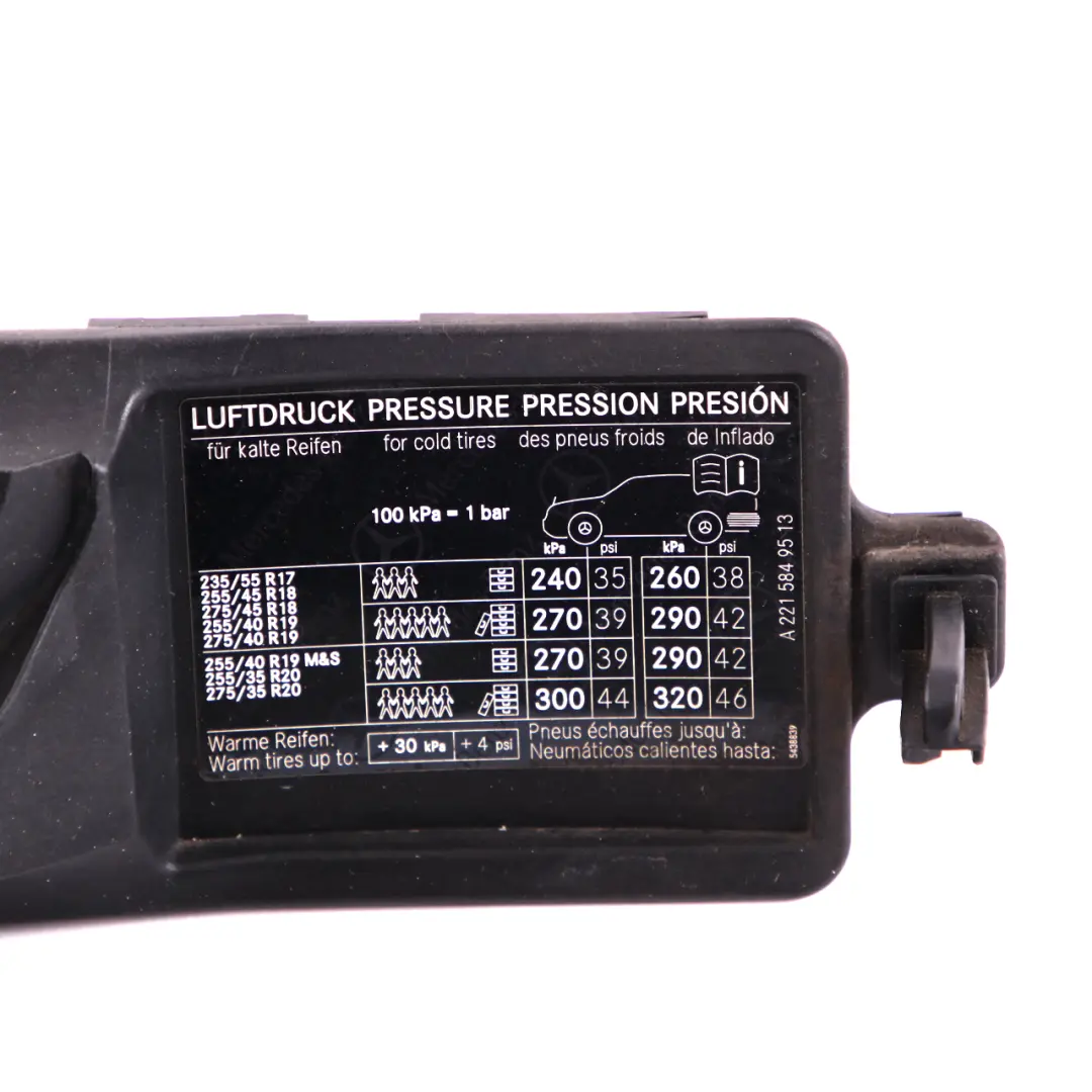 Mercedes-Benz S-Class W221 Fuel Filler Pot Flap Cover Carrier Cap to with Part number A2216300067 Mercedes-Benz S-Class W221 Fuel Filler Pot Flap Cover Carrier Cap - SKU A2216300067 - Part number A2216300067