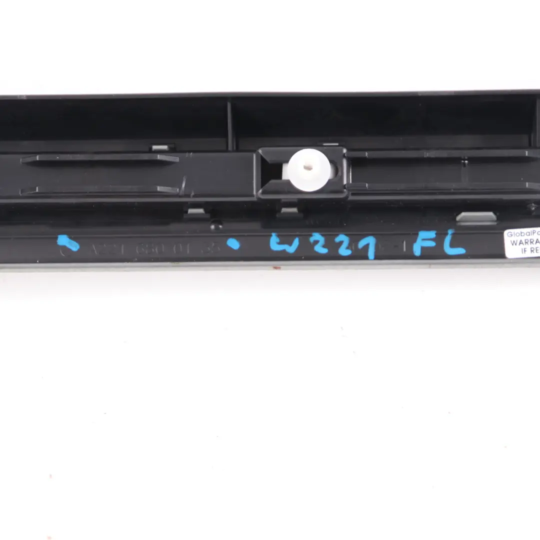 Step Sill Cover Front Left Door N/S Entrance Trim to Mercedes W221 with Part number A2216800135 Mercedes W221 Step Sill Cover Front Left Door N/S Entrance Trim - SKU A2216800135 - Part number A2216800135