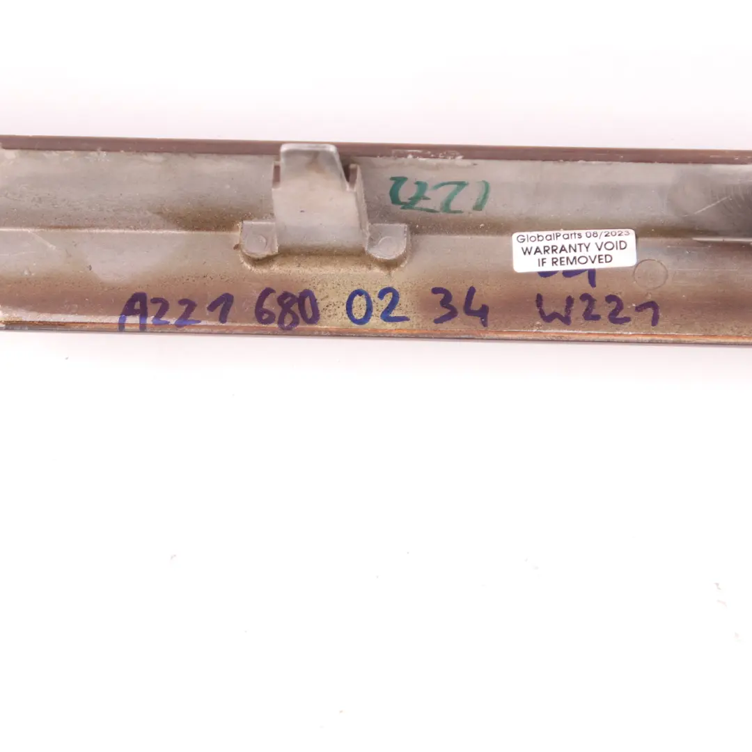 Listwa Ramka Podłokietnika Drewno do Mercedes W221 o numerze A2216800234 Mercedes W221 Listwa Ramka Podłokietnika Drewno - SKU A2216800234 - Numer Części A2216800234