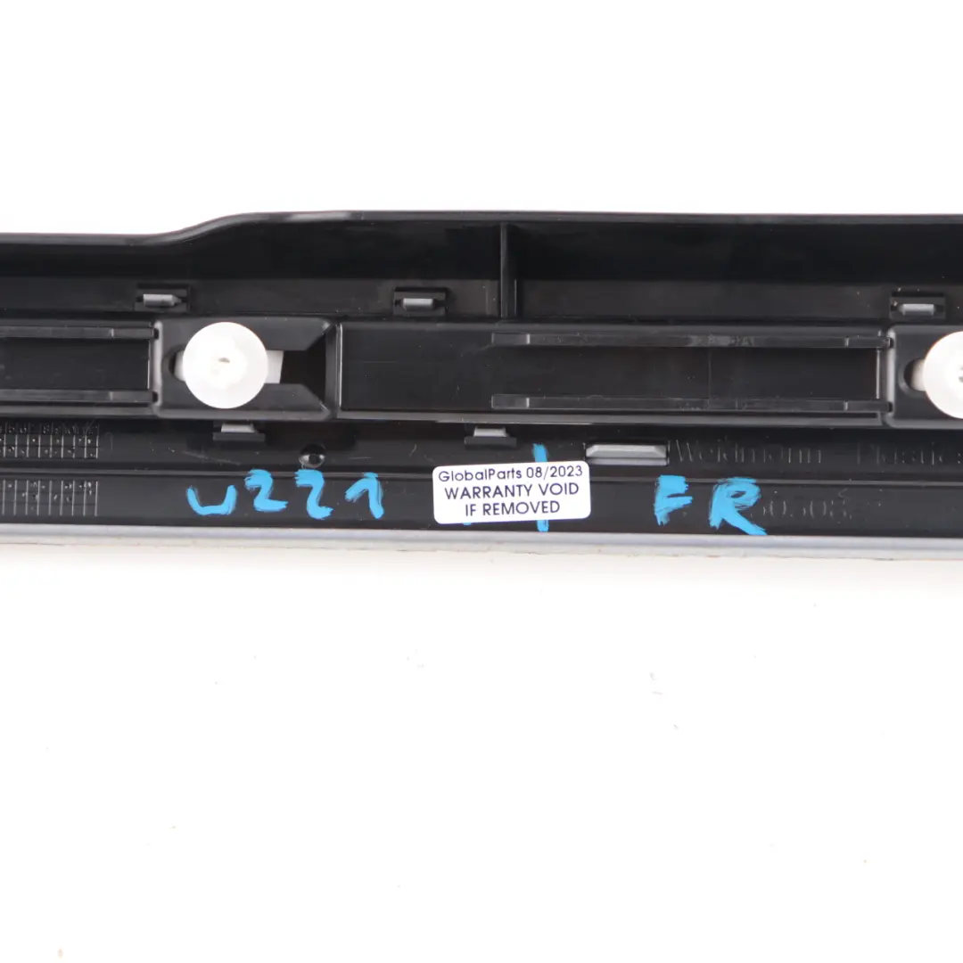 Entrance Covering Strip Front Right O/S Trim Silver to Mercedes W221 with Part number A2216800235 Mercedes W221 Entrance Covering Strip Front Right O/S Trim Silver - SKU A2216800235-1 - Part number A2216800235