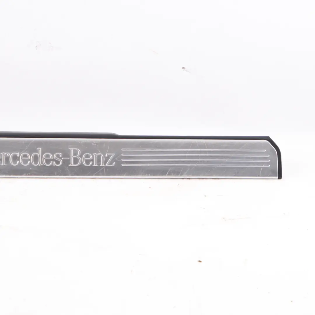 Entrance Covering Strip Front Right O/S Trim Silver to Mercedes W221 with Part number A2216800235 Mercedes W221 Entrance Covering Strip Front Right O/S Trim Silver - SKU A2216800235-1 - Part number A2216800235