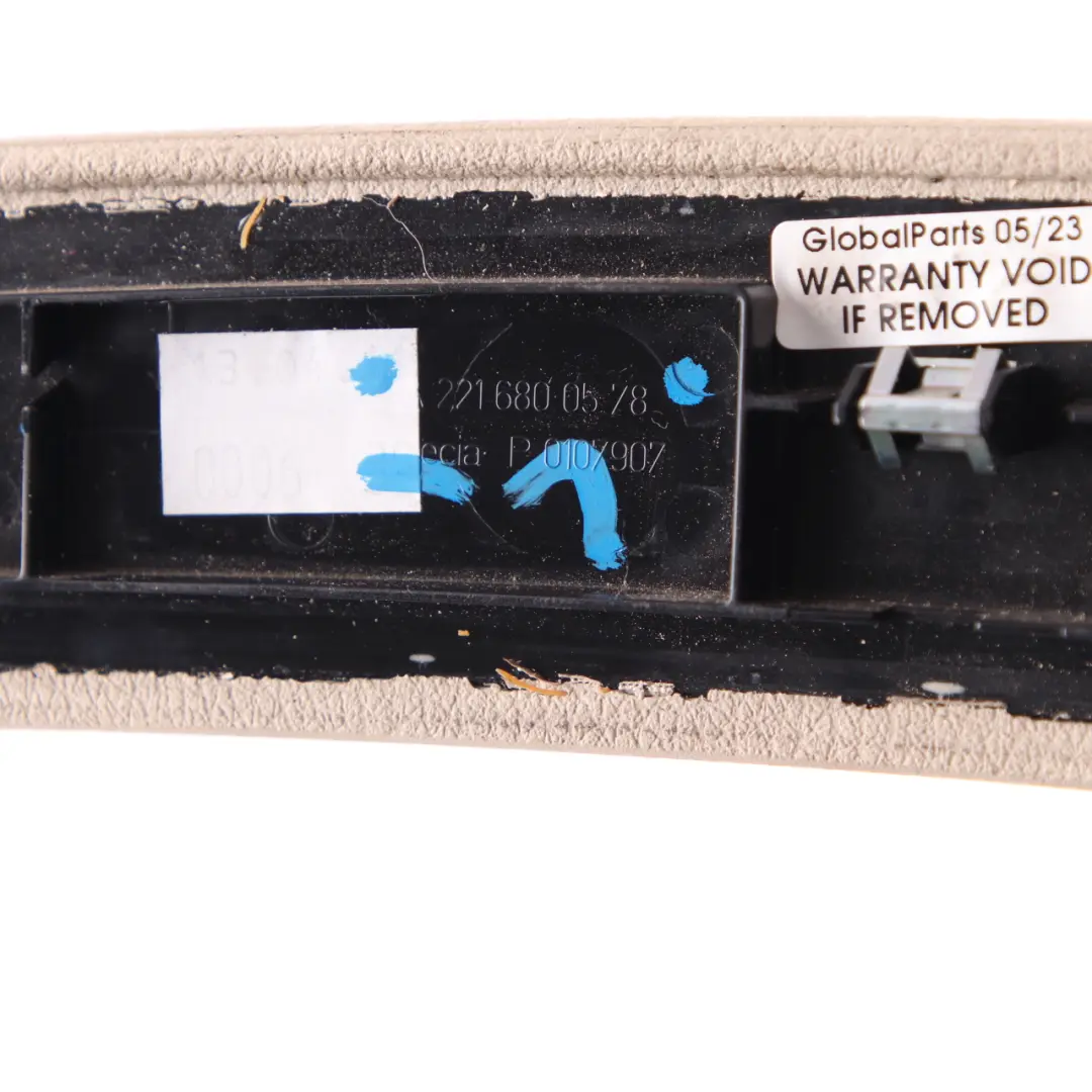 Dashboard Trim Cover Panel Bottom Centre Beige to Mercedes W221 with Part number A2216800578 Mercedes W221 Dashboard Trim Cover Panel Bottom Centre Beige - SKU A2216800578-1 - Part number A2216800578