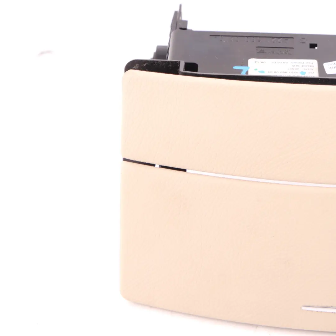 Mercedes W221 Center Console Trim CD Player Cover Beige - SKU A2216800834-2 - Part number A2216800834