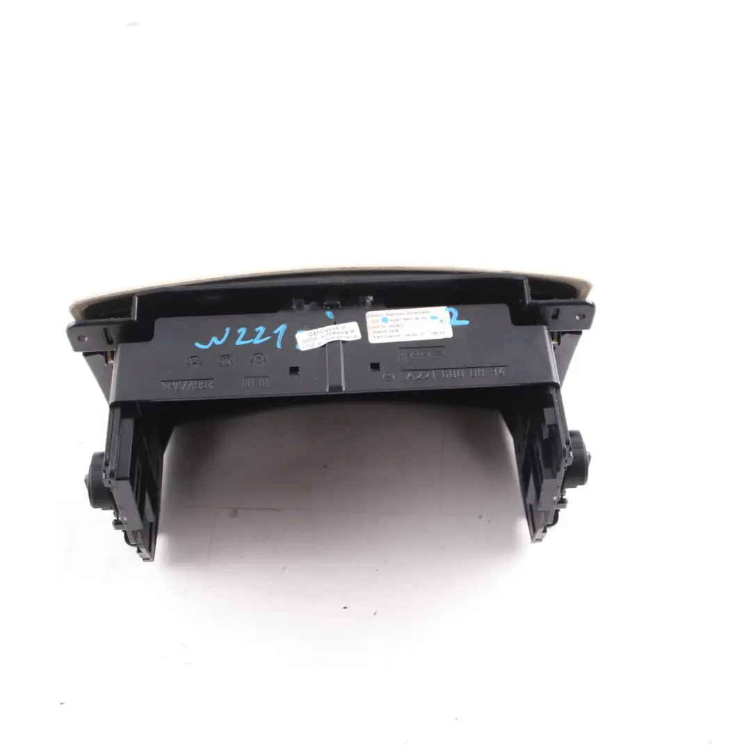 Center Console Trim CD Player Cover Beige to Mercedes W221 with Part number A2216800834 Mercedes W221 Center Console Trim CD Player Cover Beige - SKU A2216800834-2 - Part number A2216800834