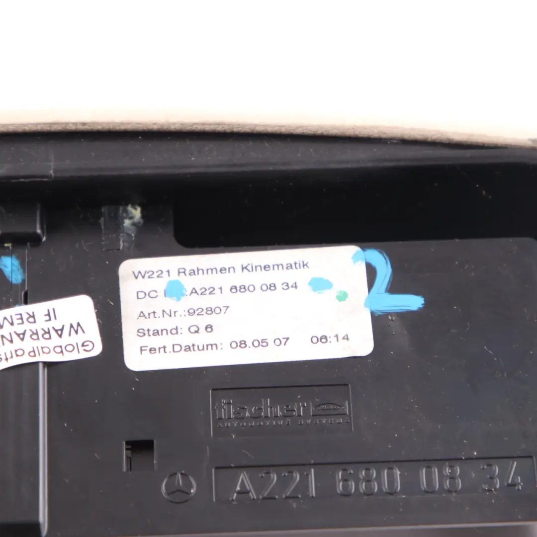 Center Console Trim CD Player Cover Beige to Mercedes W221 with Part number A2216800834 Mercedes W221 Center Console Trim CD Player Cover Beige - SKU A2216800834-2 - Part number A2216800834