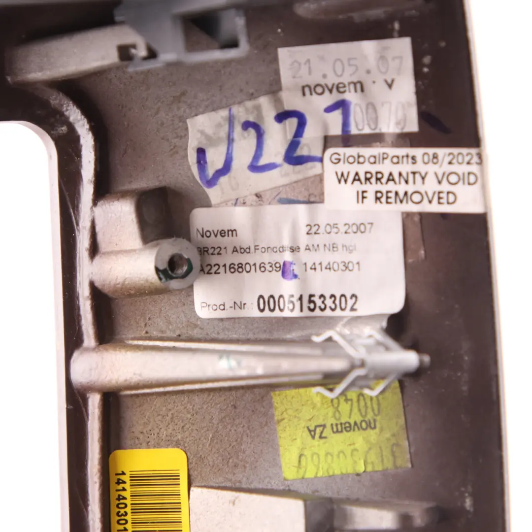 Mercedes W221 Console Centrale Cache Vent arrière Décor Bois - SKU A2216801639 - Numéro de pièce A2216801639