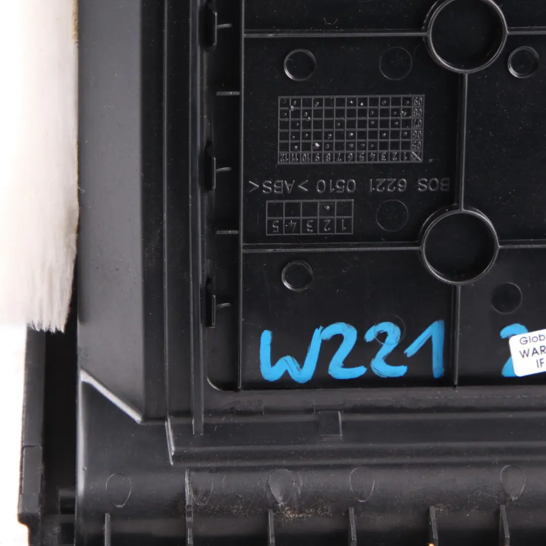 Backrest Armrest Storage Tray Box to Mercedes W221 Rear Seat with Part number A2216804350 Mercedes W221 Rear Seat Backrest Armrest Storage Tray Box - SKU A2216804350 - Part number A2216804350