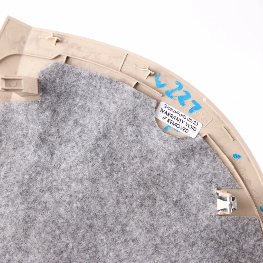 Mercedes W221 Dashboard Trim Panel Cover Right O/S Beige - SKU A2216890208-1 - Part number A2216890208