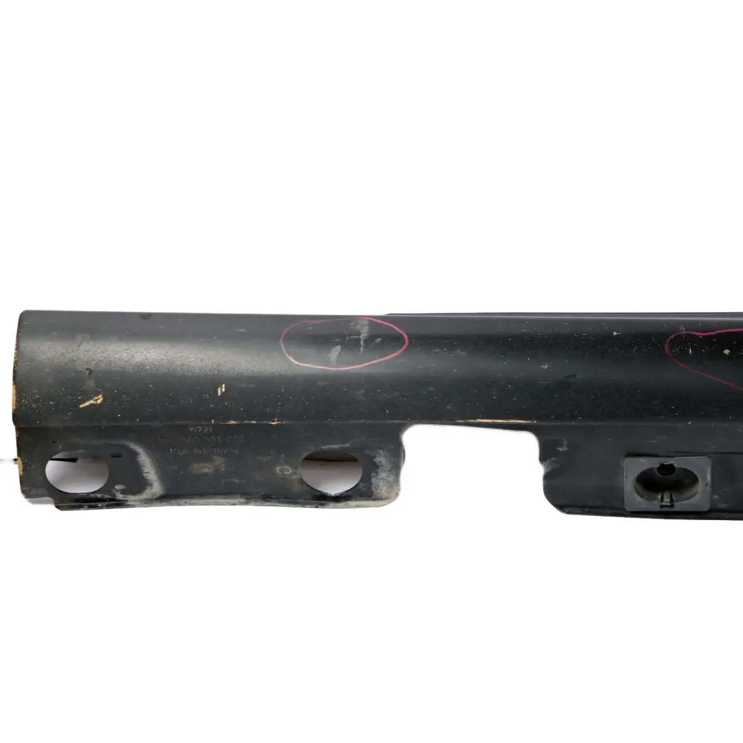Mercedes-Benz S W221 Door Sill Side Cover Skirt Left N/S Obsidian Black - 197 to with Part number A2216900940 Mercedes-Benz S W221 Door Sill Side Cover Skirt Left N/S Obsidian Black - 197 - SKU A2216900940-OB - Part number A2216900940