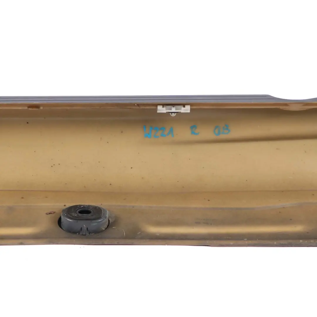 Mercedes-Benz S W221 Door Sill Side Cover Skirt Right O/S Obsidian Black - 197 to with Part number A2216901040 Mercedes-Benz S W221 Door Sill Side Cover Skirt Right O/S Obsidian Black - 197 - SKU A2216901040-OB - Part number A2216901040