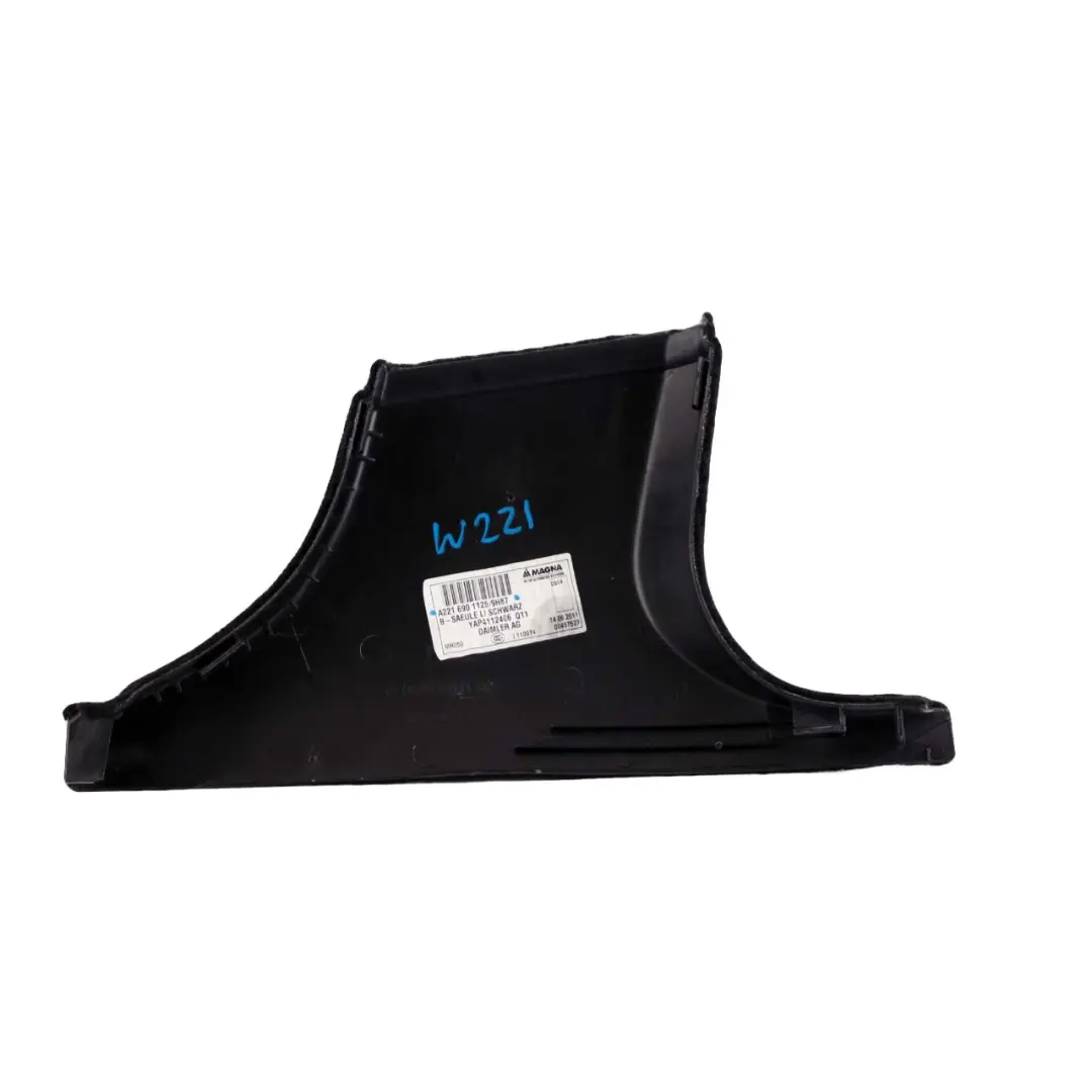 Mercedes-Benz S-Class W221 B-Pillar Trim Panel Cover Bottom Left N/S to with Part number A2216901125 Mercedes-Benz S-Class W221 B-Pillar Trim Panel Cover Bottom Left N/S - SKU A2216901125 - Part number A2216901125