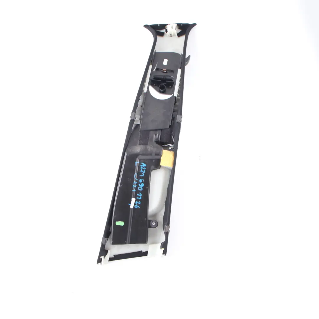 Trim Cover Left N/S B-Pillar Middle Trim Panel Black to Mercedes W221 with Part number A2216901126 Mercedes W221 Trim Cover Left N/S B-Pillar Middle Trim Panel Black - SKU A2216901126 - Part number A2216901126