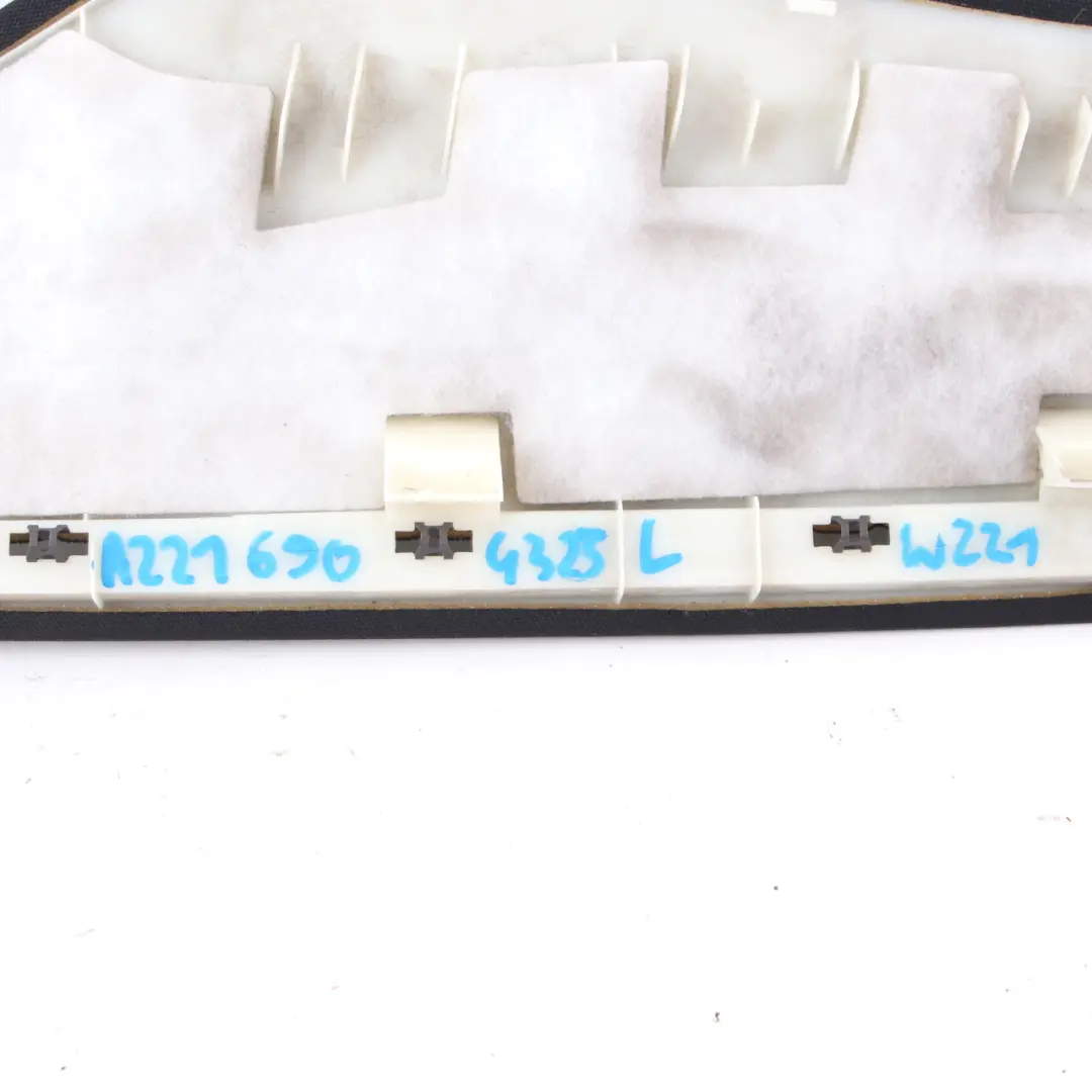 Column Trim C Pillar Rear Left N/S Black to Mercedes W221 Cover with Part number A2216904325 Mercedes W221 Cover Column Trim C Pillar Rear Left N/S Black - SKU A2216904325 - Part number A2216904325