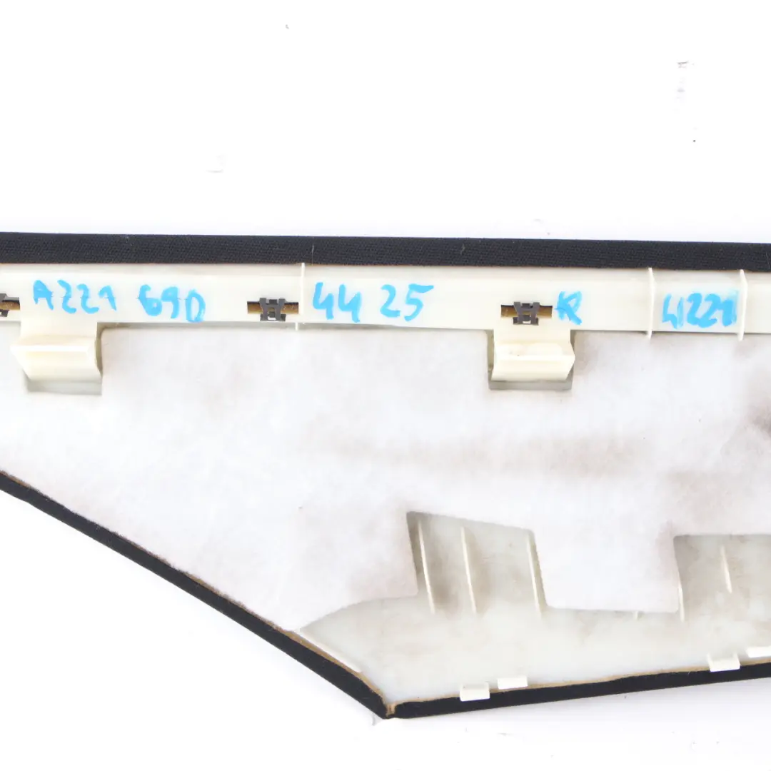 Column Trim C Pillar Rear Right O/S Black to Mercedes W221 Cover with Part number A2216904425 Mercedes W221 Cover Column Trim C Pillar Rear Right O/S Black - SKU A2216904425 - Part number A2216904425