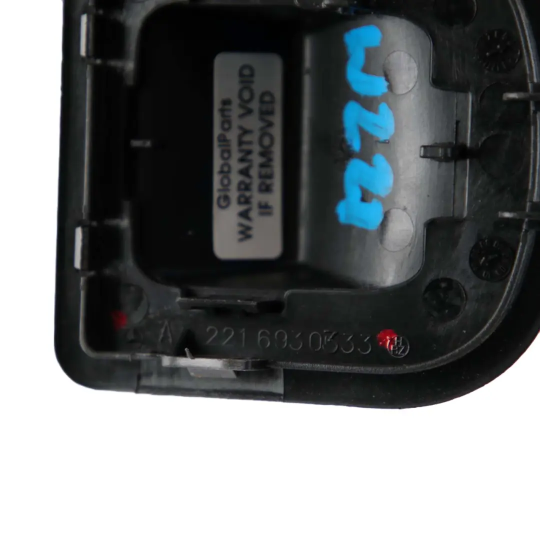 Mercedes-Benz S-Class W221 Rear Child Seat Belt Anchor Cover Trim to with Part number A2216930333 Mercedes-Benz S-Class W221 Rear Child Seat Belt Anchor Cover Trim - SKU A2216930333 - Part number A2216930333