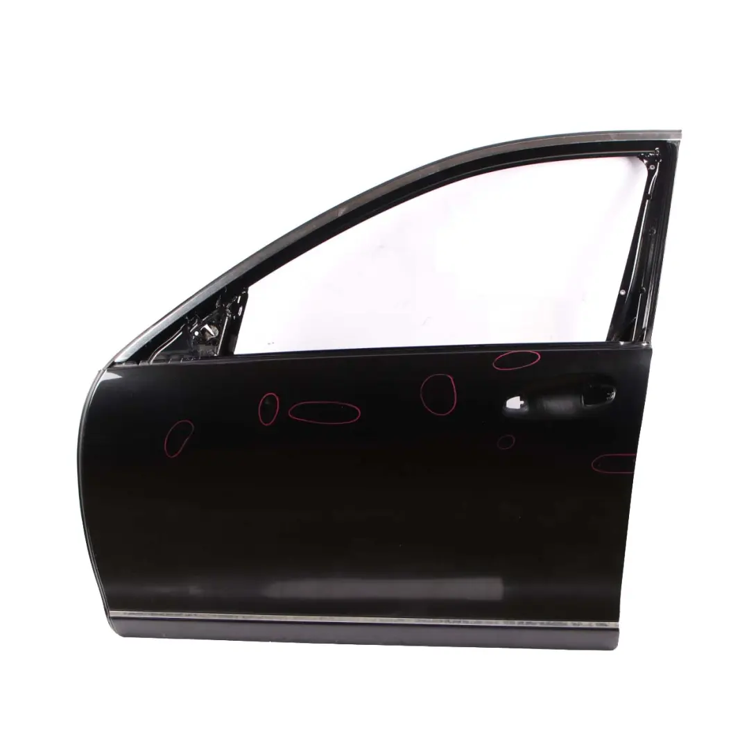 Mercedes-Benz S-Class W221 Door Front Left N/S Obsidian Black Metallic - 197 to with Part number A2217200105 Mercedes-Benz S-Class W221 Door Front Left N/S Obsidian Black Metallic - 197 - SKU A2217200105-OB - Part number A2217200105