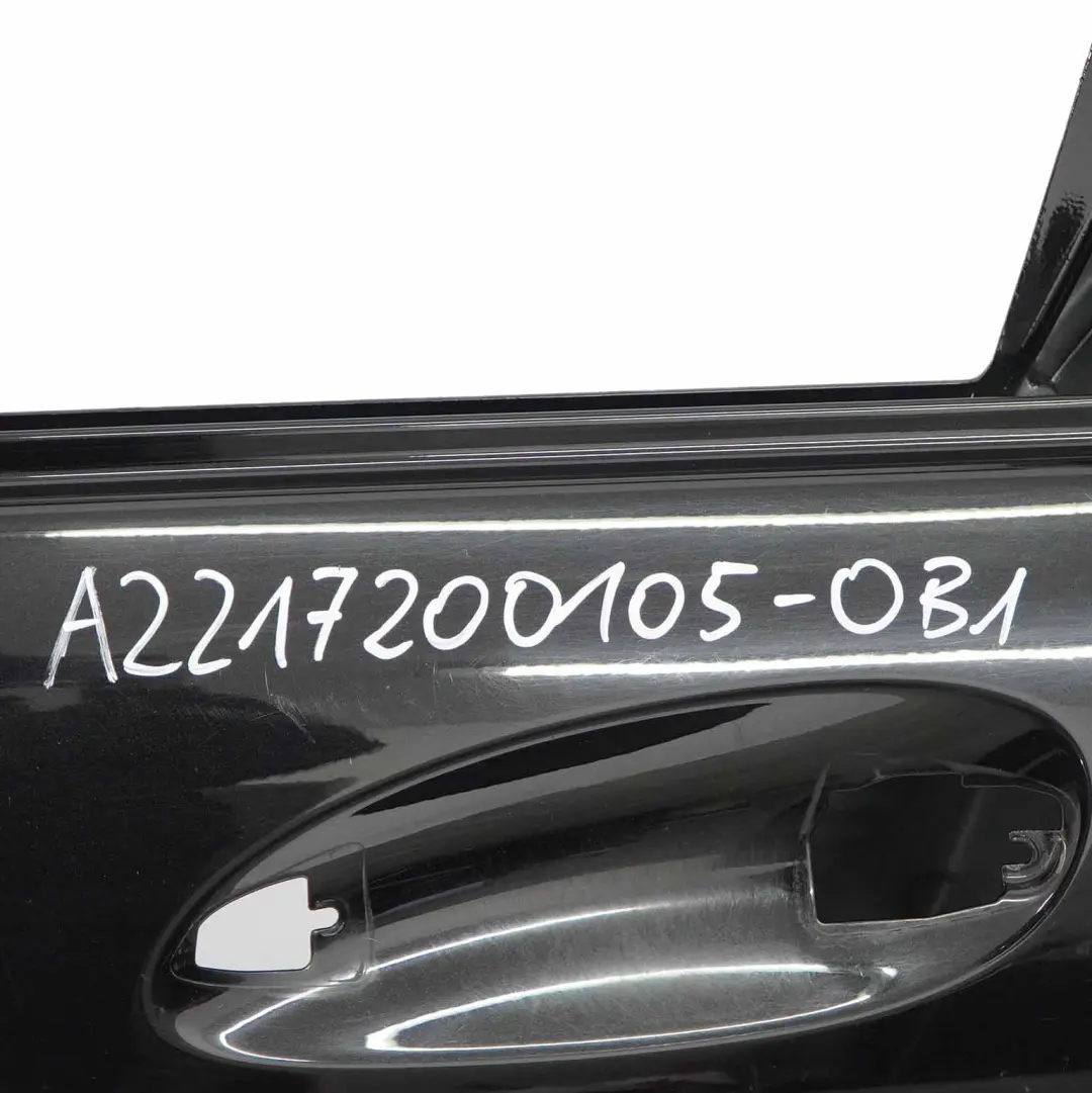 Porta anteriore sinistra Classe S Obsidian Black Metallic - 197 per Mercedes W221 con numero di parte A2217200105 Mercedes W221 Porta anteriore sinistra Classe S Obsidian Black Metallic - 197 - SKU A2217200105-OB1 - Numero di parte A2217200105