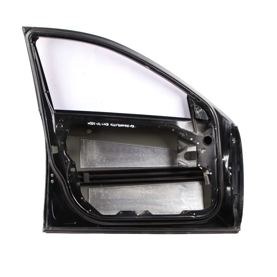 Mercedes-Benz S-Class W221 Door Front Left N/S Obsidian Black Metallic - 197 to with Part number A2217200105 Mercedes-Benz S-Class W221 Door Front Left N/S Obsidian Black Metallic - 197 - SKU A2217200105-OB - Part number A2217200105