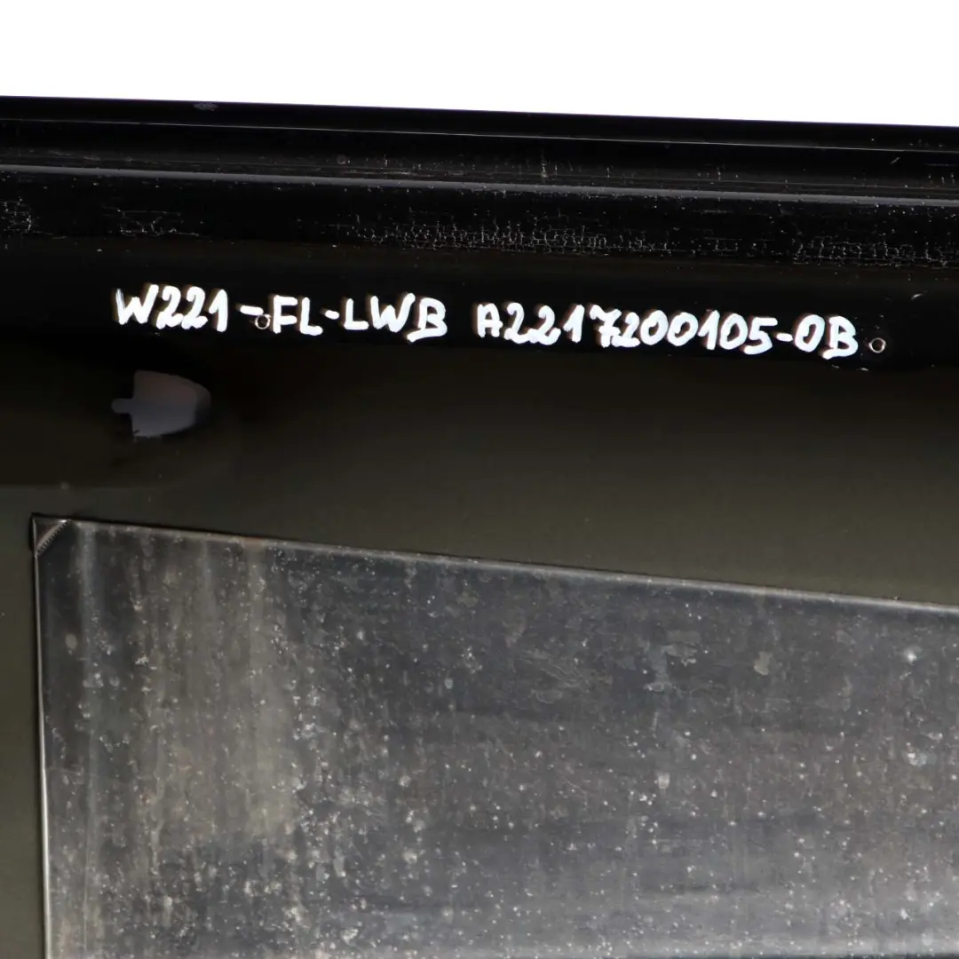 Mercedes-Benz S-Class W221 Door Front Left N/S Obsidian Black Metallic - 197 to with Part number A2217200105 Mercedes-Benz S-Class W221 Door Front Left N/S Obsidian Black Metallic - 197 - SKU A2217200105-OB - Part number A2217200105