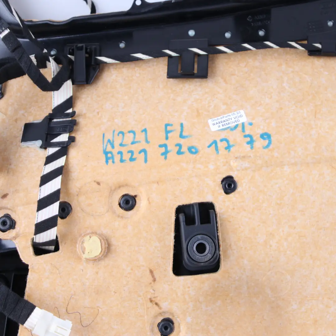 Mercedes W221 Door Card Cover Front Left N/S Trim Panel Beige Leather - SKU A2217201779 - Part number A2217201779