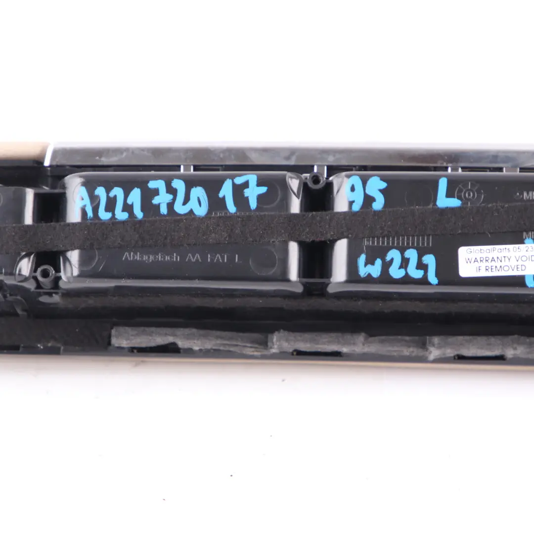 Door Card Armrest Trim Panel Front Left N/S Leather Beige to Mercedes W221 with Part number A2217201795 Mercedes W221 Door Card Armrest Trim Panel Front Left N/S Leather Beige - SKU A2217201795-1 - Part number A2217201795