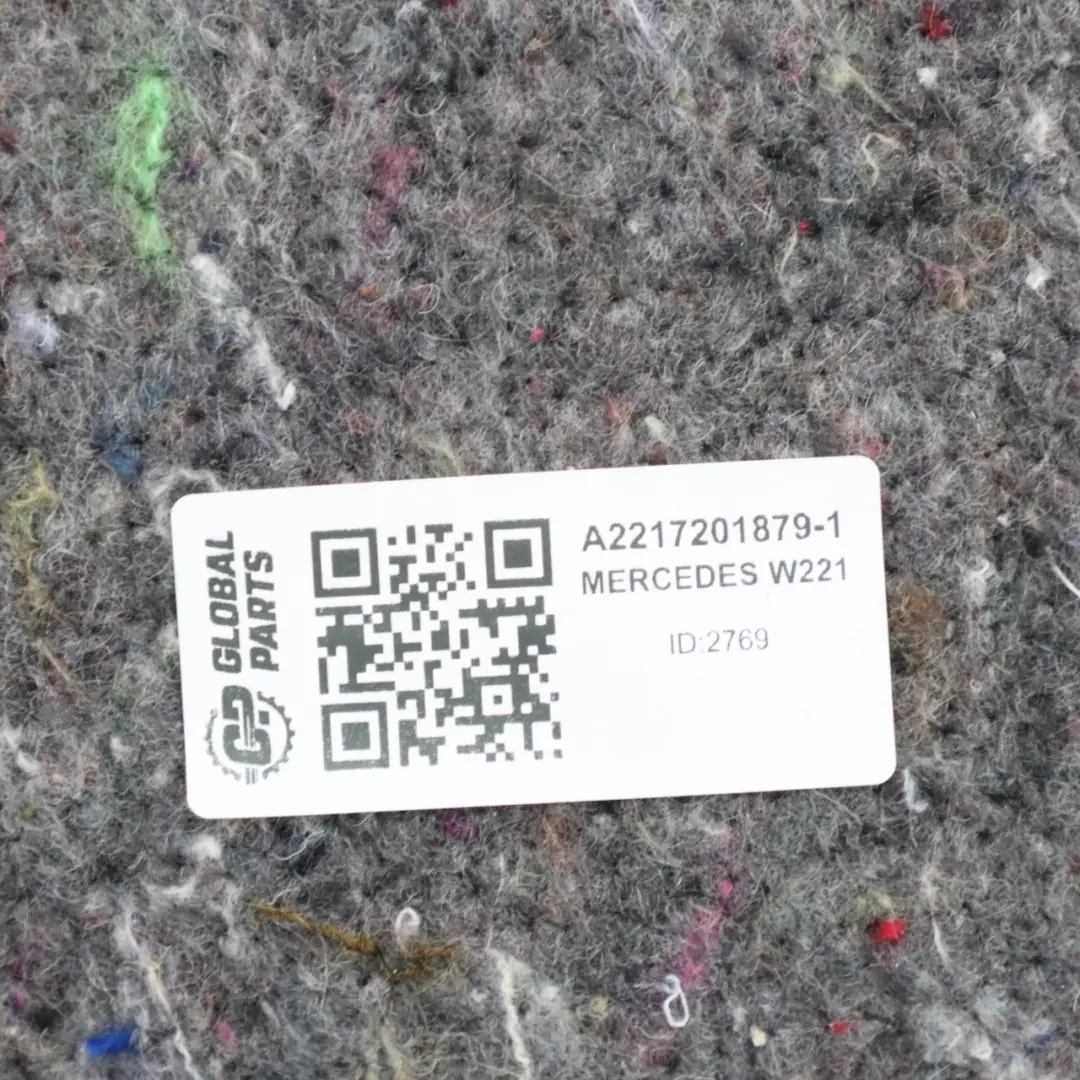 Mercedes W221 Tapa tarjeta puerta delantera derecha ajuste cuero negro Nappa - SKU A2217201879-1 - Número de pieza A2217201879