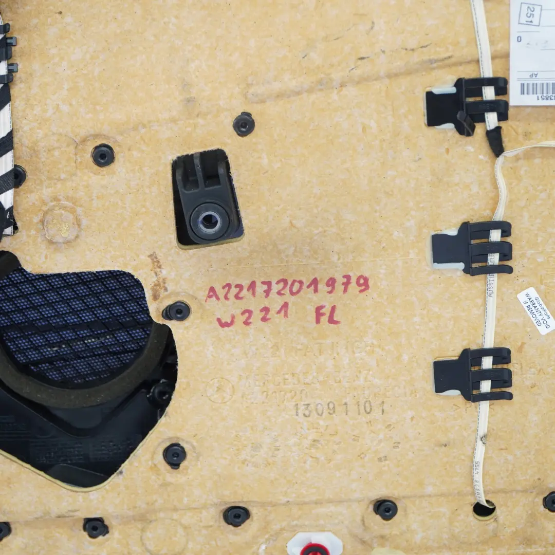  Mercedes-Benz S-Klasse W221 Türverkleidung Vorne Links Leder Schwarz Anthrazit - SKU A2217201979 - Teilenummer A2217201979