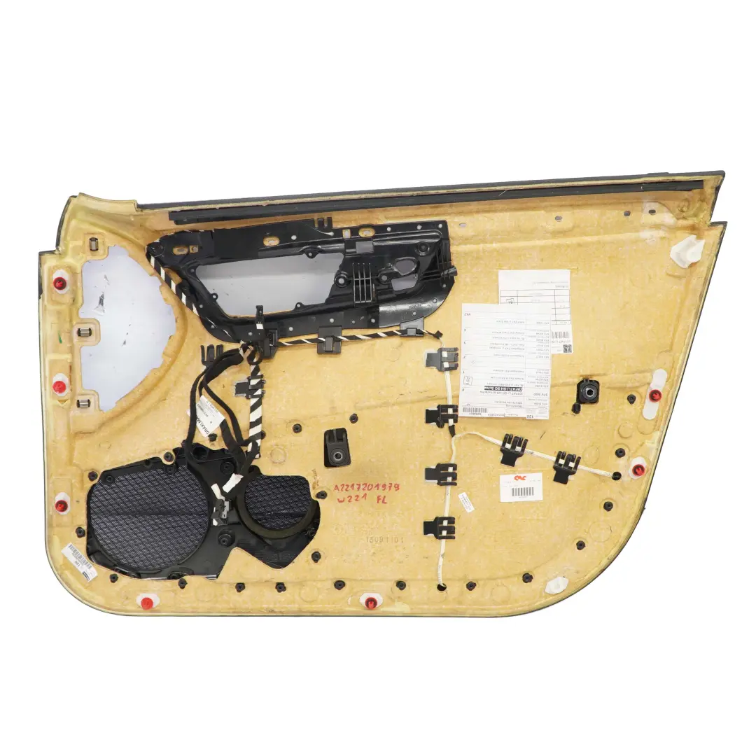  Mercedes-Benz S-Klasse W221 Türverkleidung Vorne Links Leder Schwarz Anthrazit - SKU A2217201979 - Teilenummer A2217201979