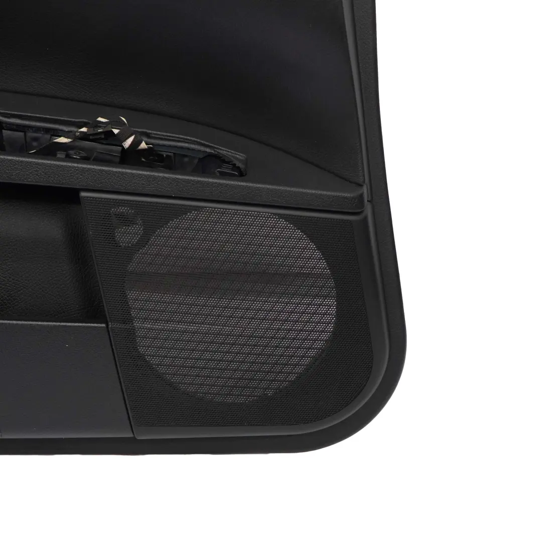 Mercedes W221 Trasera Izquierda Panel De La tarjeta De puerta De cuero negro - SKU A2217202379 - Número de pieza A2217202379