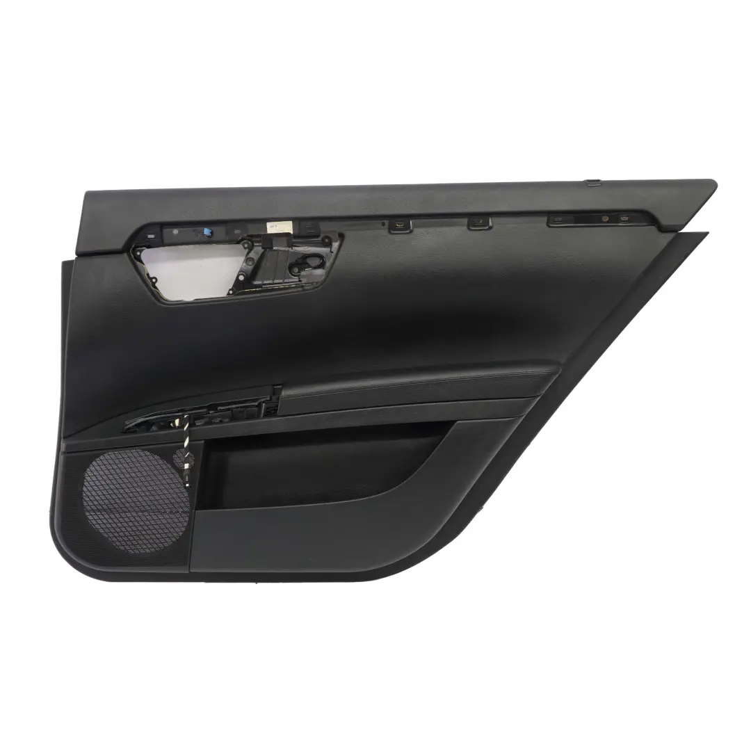 Mercedes-Benz S-Class W221 Rear Right O/S Door Card Trim Panel Black Leather to with Part number A2217202479 Mercedes-Benz S-Class W221 Rear Right O/S Door Card Trim Panel Black Leather - SKU A2217202479 - Part number A2217202479