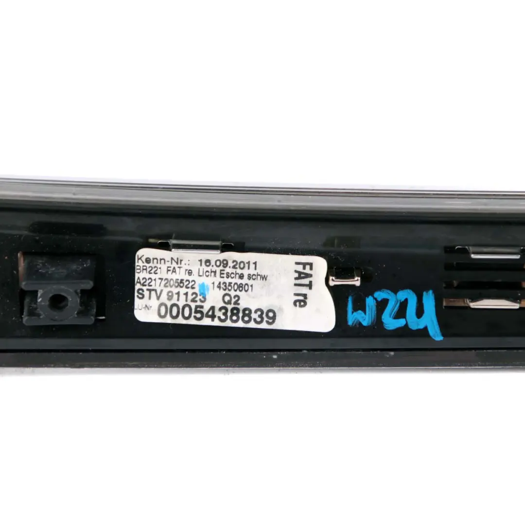 Mercedes-Benz W221 Front Right O/S Interior Door Trim Strip Black to with Part number A2217205522 Mercedes-Benz W221 Front Right O/S Interior Door Trim Strip Black - SKU A2217205522 - Part number A2217205522