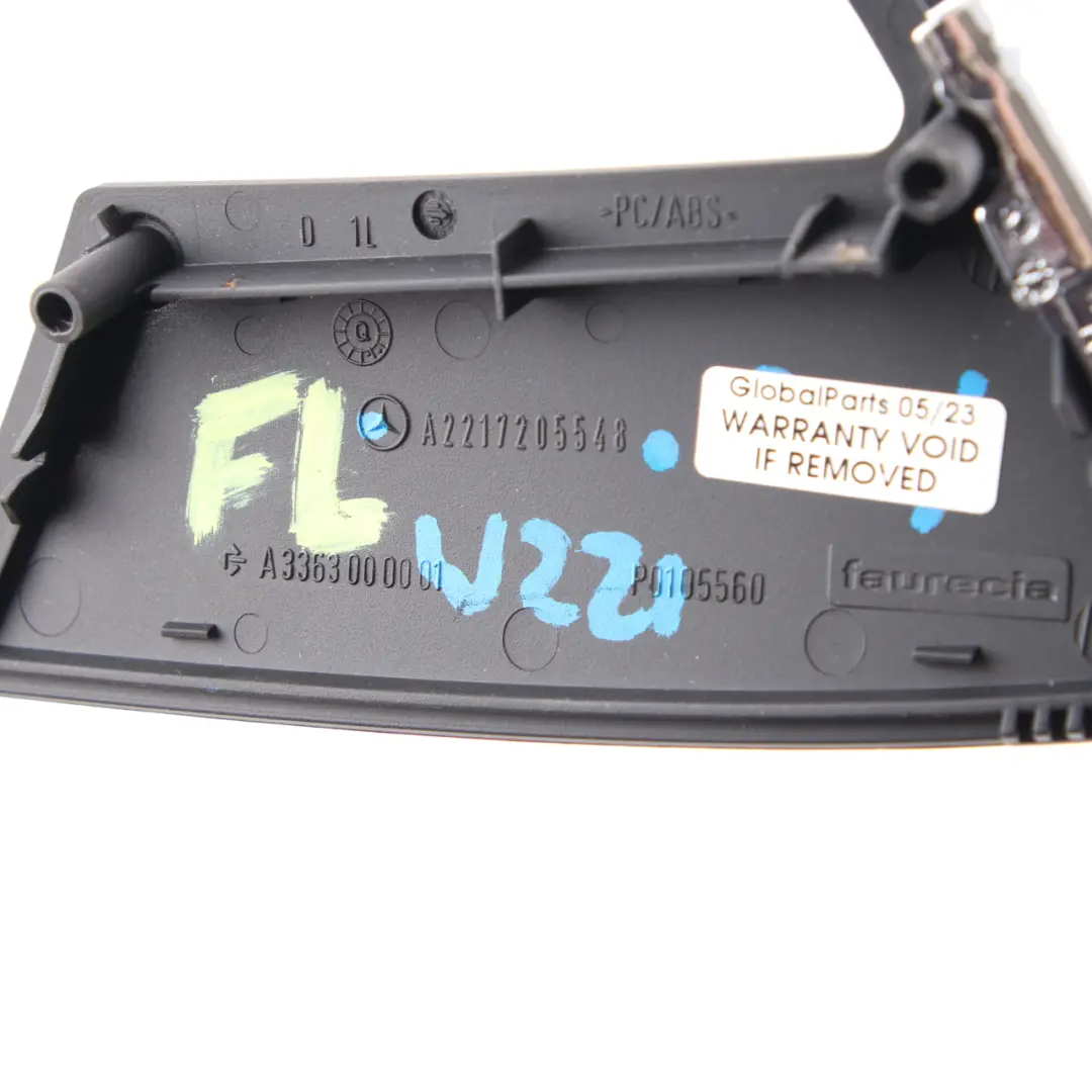 Door Card Handle Cover Interior Trim Front Left N/S to Mercedes W221 with Part number A2217205548 Mercedes W221 Door Card Handle Cover Interior Trim Front Left N/S - SKU A2217205548 - Part number A2217205548